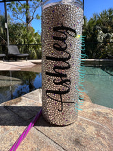 Load image into Gallery viewer, Rhinestone Tumbler-personalized