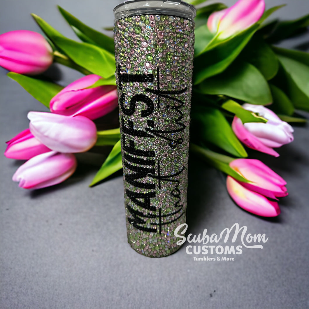 Rhinestone Tumbler - Manifest that sh!t