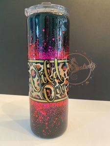 Center Cuff Glitter-Waterfall Tumbler