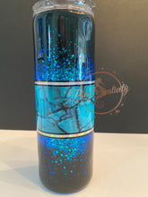 Load image into Gallery viewer, Center Cuff Glitter-Waterfall Tumbler
